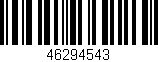 Código de barras (EAN, GTIN, SKU, ISBN): '46294543'