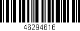 Código de barras (EAN, GTIN, SKU, ISBN): '46294616'