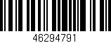 Código de barras (EAN, GTIN, SKU, ISBN): '46294791'
