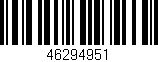 Código de barras (EAN, GTIN, SKU, ISBN): '46294951'
