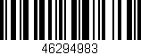 Código de barras (EAN, GTIN, SKU, ISBN): '46294983'