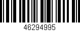 Código de barras (EAN, GTIN, SKU, ISBN): '46294995'