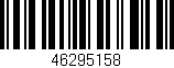 Código de barras (EAN, GTIN, SKU, ISBN): '46295158'