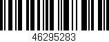 Código de barras (EAN, GTIN, SKU, ISBN): '46295283'