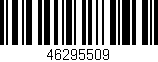 Código de barras (EAN, GTIN, SKU, ISBN): '46295509'