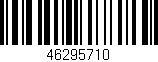 Código de barras (EAN, GTIN, SKU, ISBN): '46295710'
