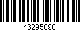 Código de barras (EAN, GTIN, SKU, ISBN): '46295898'