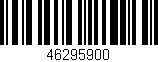 Código de barras (EAN, GTIN, SKU, ISBN): '46295900'