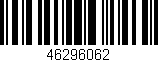 Código de barras (EAN, GTIN, SKU, ISBN): '46296062'
