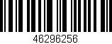 Código de barras (EAN, GTIN, SKU, ISBN): '46296256'