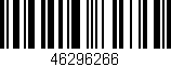 Código de barras (EAN, GTIN, SKU, ISBN): '46296266'