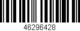 Código de barras (EAN, GTIN, SKU, ISBN): '46296428'