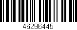 Código de barras (EAN, GTIN, SKU, ISBN): '46296445'