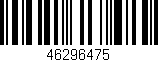 Código de barras (EAN, GTIN, SKU, ISBN): '46296475'