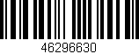 Código de barras (EAN, GTIN, SKU, ISBN): '46296630'