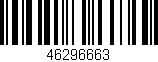 Código de barras (EAN, GTIN, SKU, ISBN): '46296663'