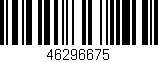 Código de barras (EAN, GTIN, SKU, ISBN): '46296675'