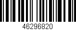 Código de barras (EAN, GTIN, SKU, ISBN): '46296820'