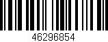Código de barras (EAN, GTIN, SKU, ISBN): '46296854'