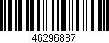 Código de barras (EAN, GTIN, SKU, ISBN): '46296887'