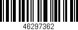 Código de barras (EAN, GTIN, SKU, ISBN): '46297362'