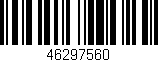 Código de barras (EAN, GTIN, SKU, ISBN): '46297560'