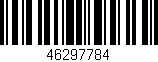 Código de barras (EAN, GTIN, SKU, ISBN): '46297784'