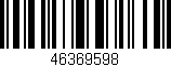 Código de barras (EAN, GTIN, SKU, ISBN): '46369598'