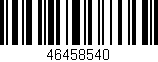 Código de barras (EAN, GTIN, SKU, ISBN): '46458540'