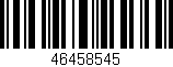Código de barras (EAN, GTIN, SKU, ISBN): '46458545'