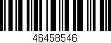 Código de barras (EAN, GTIN, SKU, ISBN): '46458546'