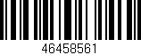 Código de barras (EAN, GTIN, SKU, ISBN): '46458561'