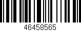 Código de barras (EAN, GTIN, SKU, ISBN): '46458565'