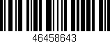 Código de barras (EAN, GTIN, SKU, ISBN): '46458643'