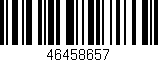 Código de barras (EAN, GTIN, SKU, ISBN): '46458657'