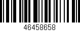 Código de barras (EAN, GTIN, SKU, ISBN): '46458658'