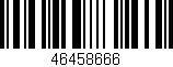Código de barras (EAN, GTIN, SKU, ISBN): '46458666'