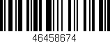 Código de barras (EAN, GTIN, SKU, ISBN): '46458674'