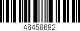 Código de barras (EAN, GTIN, SKU, ISBN): '46458692'