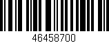 Código de barras (EAN, GTIN, SKU, ISBN): '46458700'