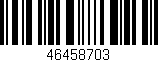 Código de barras (EAN, GTIN, SKU, ISBN): '46458703'