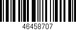 Código de barras (EAN, GTIN, SKU, ISBN): '46458707'