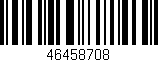 Código de barras (EAN, GTIN, SKU, ISBN): '46458708'