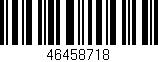 Código de barras (EAN, GTIN, SKU, ISBN): '46458718'