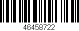 Código de barras (EAN, GTIN, SKU, ISBN): '46458722'