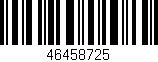 Código de barras (EAN, GTIN, SKU, ISBN): '46458725'