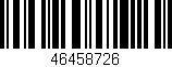 Código de barras (EAN, GTIN, SKU, ISBN): '46458726'