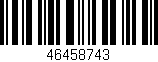 Código de barras (EAN, GTIN, SKU, ISBN): '46458743'