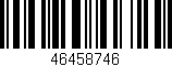 Código de barras (EAN, GTIN, SKU, ISBN): '46458746'