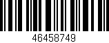 Código de barras (EAN, GTIN, SKU, ISBN): '46458749'